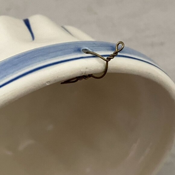 Vintage Delft DAIC Hand-Painted Blue Windmill Hanging Cake Jelly Mold Ceramic - Picture 7 of 7